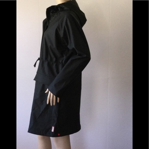 NEW HUNTER (Size S) Original Lightweight Rubberized Waterproof Parka, Black - Picture 3 of 16